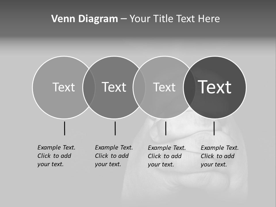 A Man Is Praying With His Hands Together PowerPoint Template