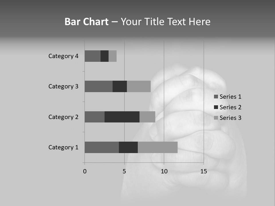 A Man Is Praying With His Hands Together PowerPoint Template