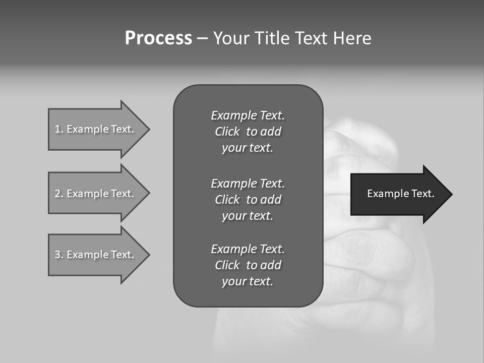 A Man Is Praying With His Hands Together PowerPoint Template