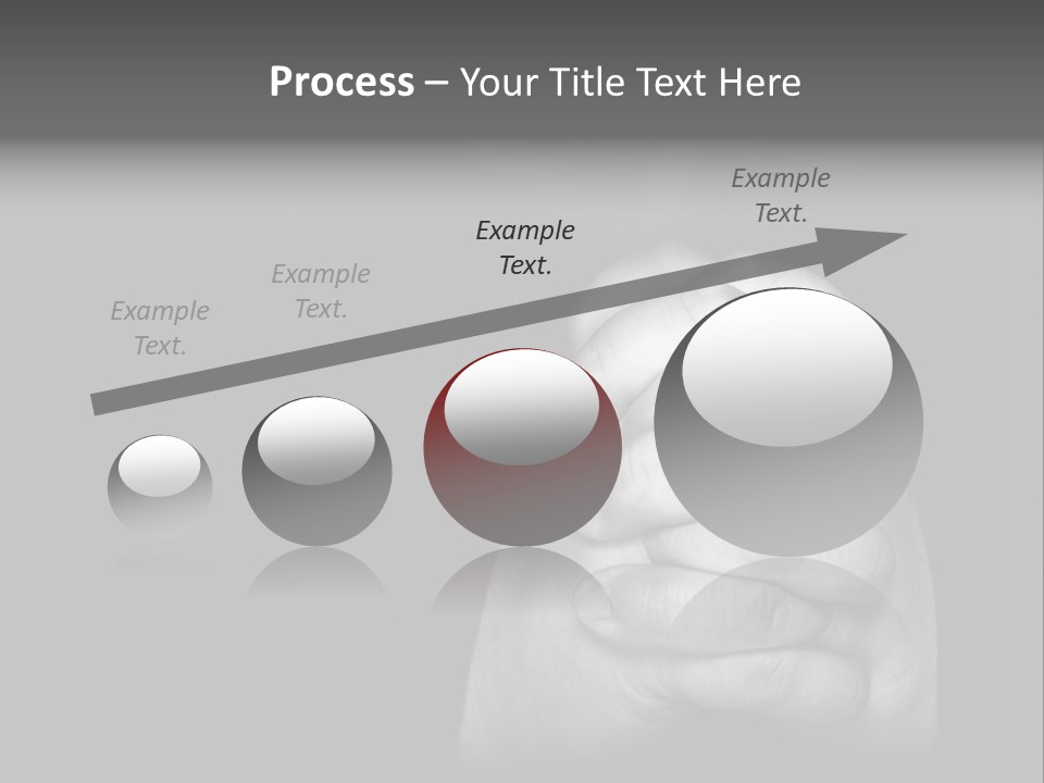 A Man Is Praying With His Hands Together PowerPoint Template