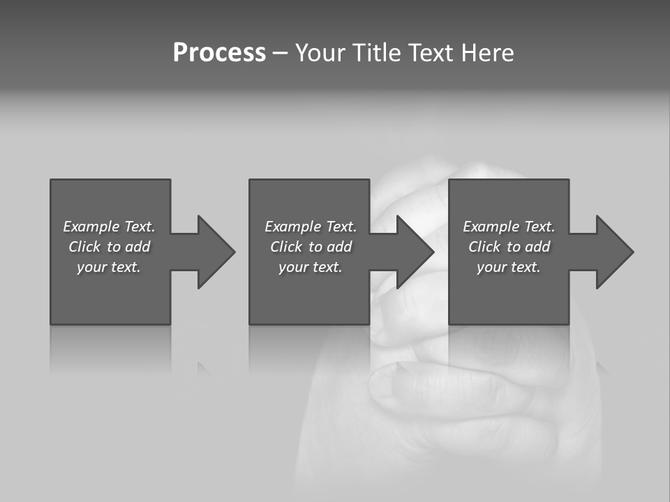 A Man Is Praying With His Hands Together PowerPoint Template