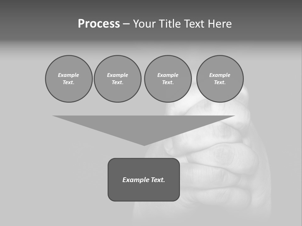 A Man Is Praying With His Hands Together PowerPoint Template