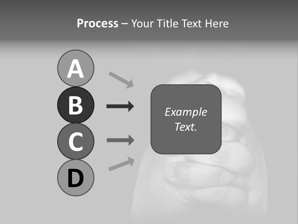 A Man Is Praying With His Hands Together PowerPoint Template