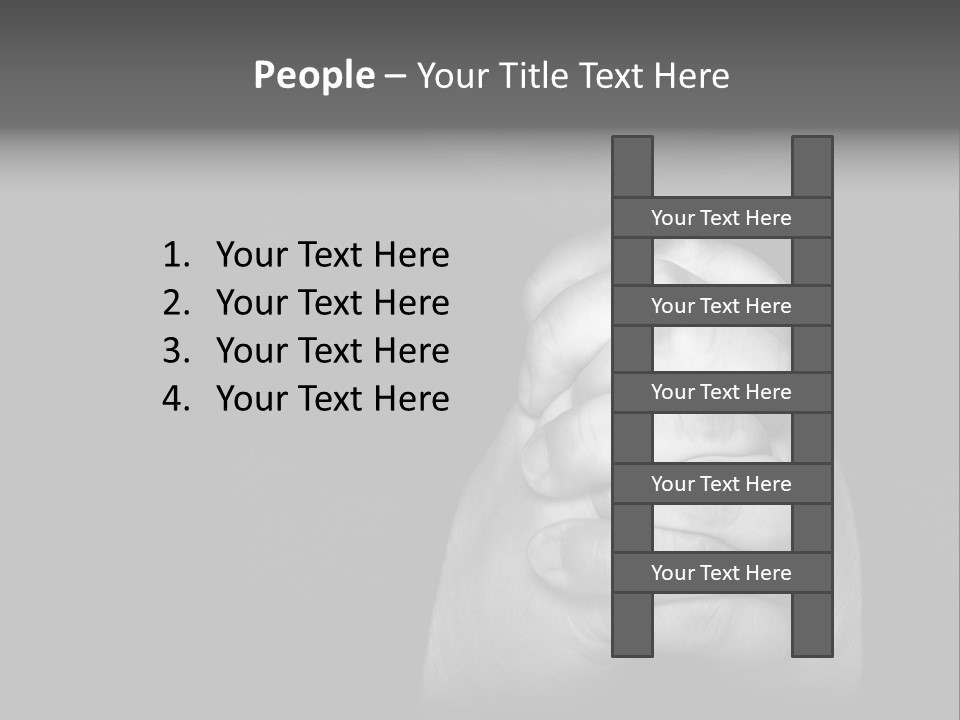 A Man Is Praying With His Hands Together PowerPoint Template