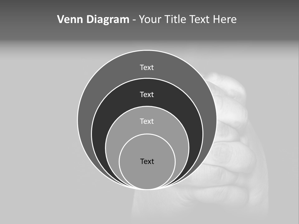 A Man Is Praying With His Hands Together PowerPoint Template