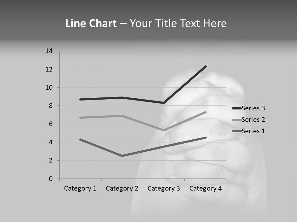 A Man Is Praying With His Hands Together PowerPoint Template