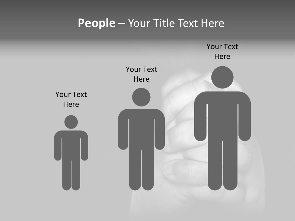 A Man Is Praying With His Hands Together PowerPoint Template