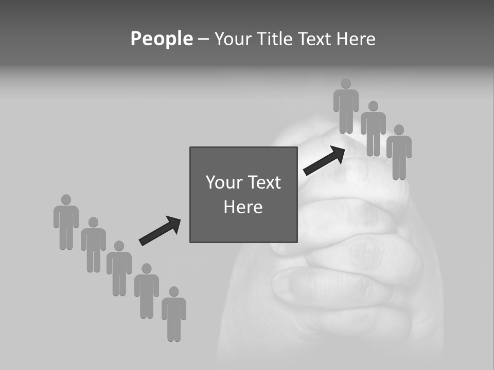 A Man Is Praying With His Hands Together PowerPoint Template