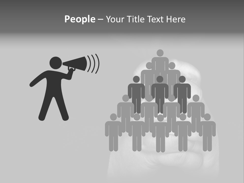 A Man Is Praying With His Hands Together PowerPoint Template