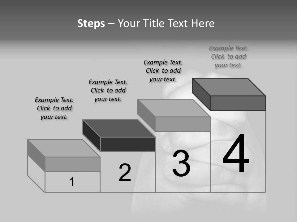 A Man Is Praying With His Hands Together PowerPoint Template