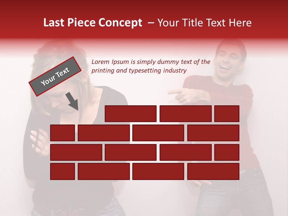 Bad Guy Laughing At The Outsider PowerPoint Template