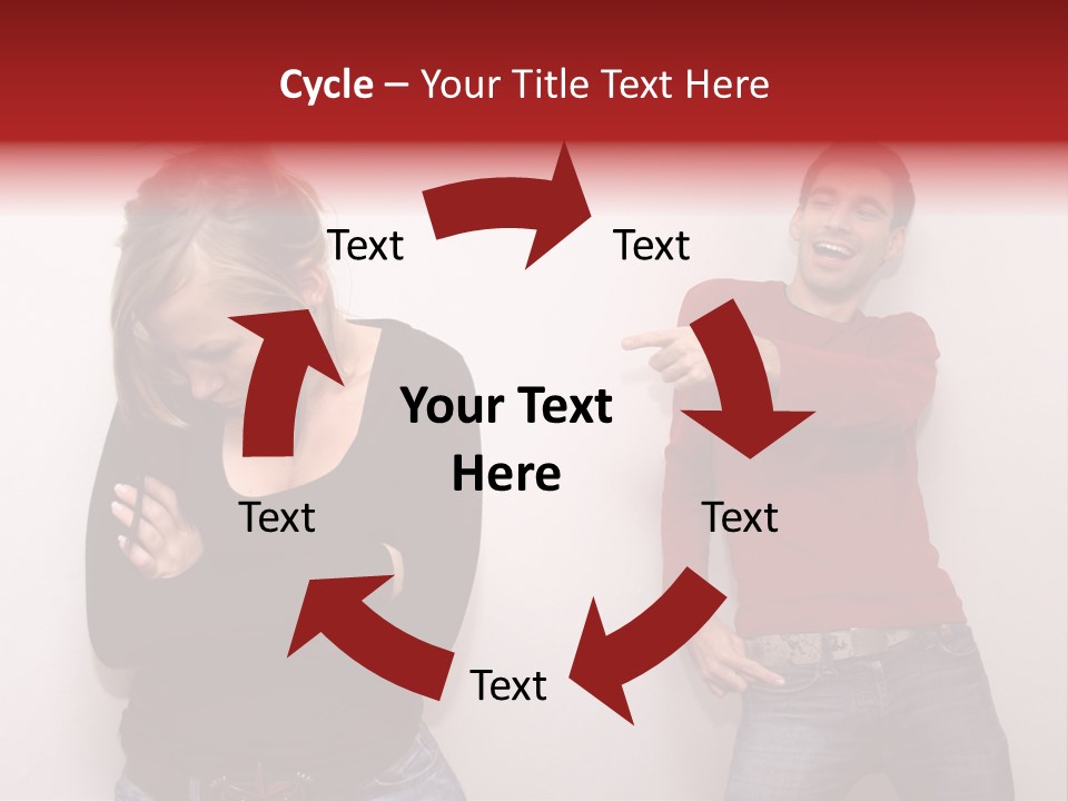 Bad Guy Laughing At The Outsider PowerPoint Template