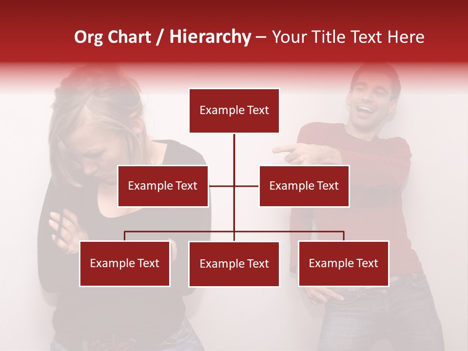 Bad Guy Laughing At The Outsider PowerPoint Template