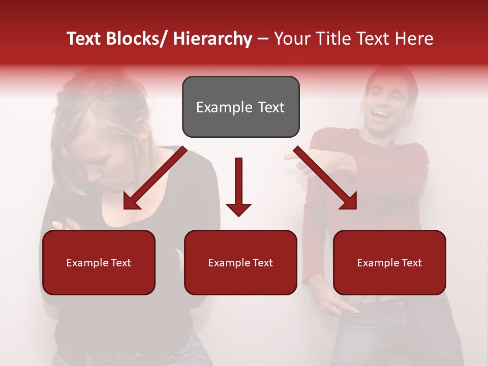 Bad Guy Laughing At The Outsider PowerPoint Template