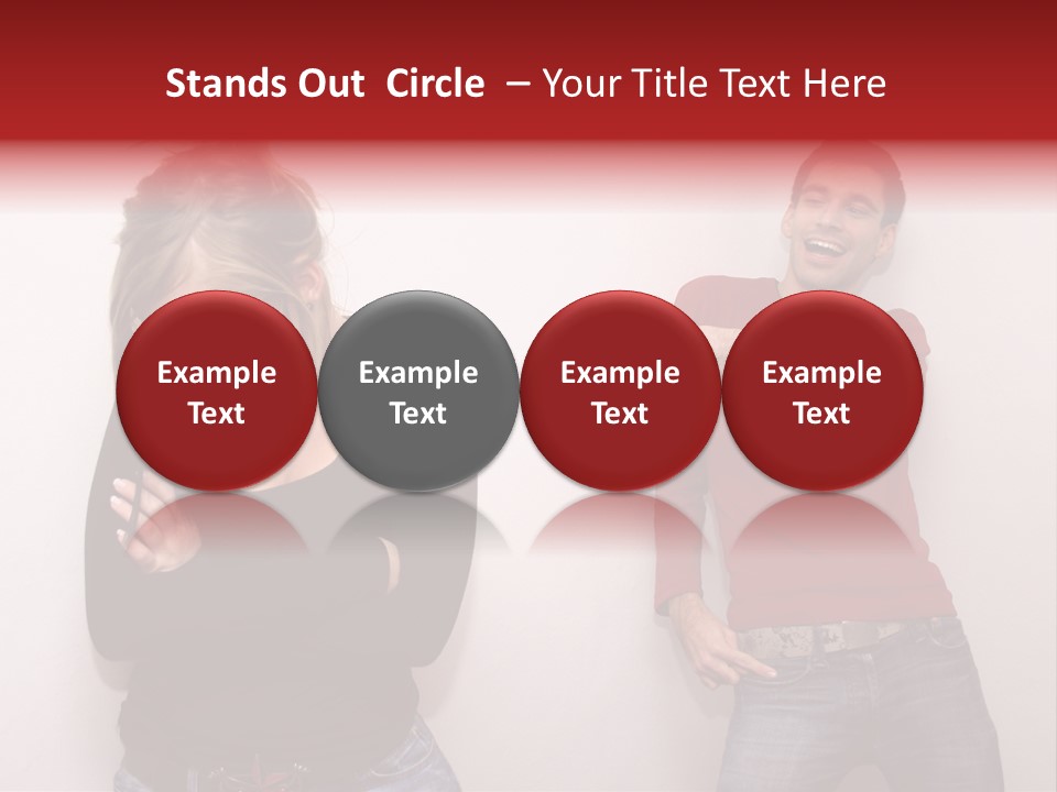 Bad Guy Laughing At The Outsider PowerPoint Template