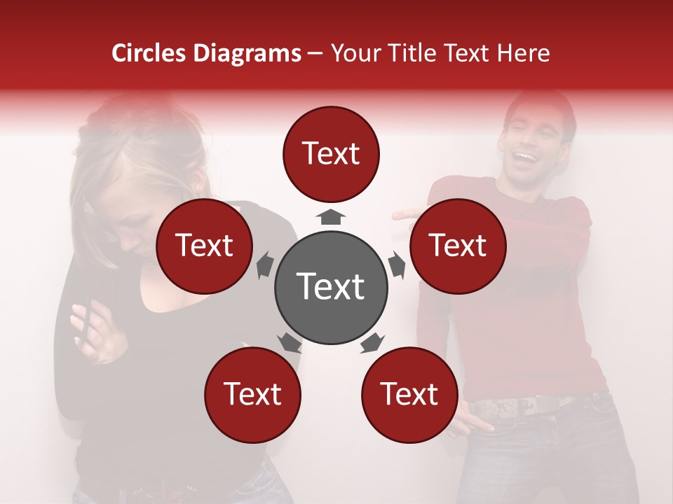 Bad Guy Laughing At The Outsider PowerPoint Template