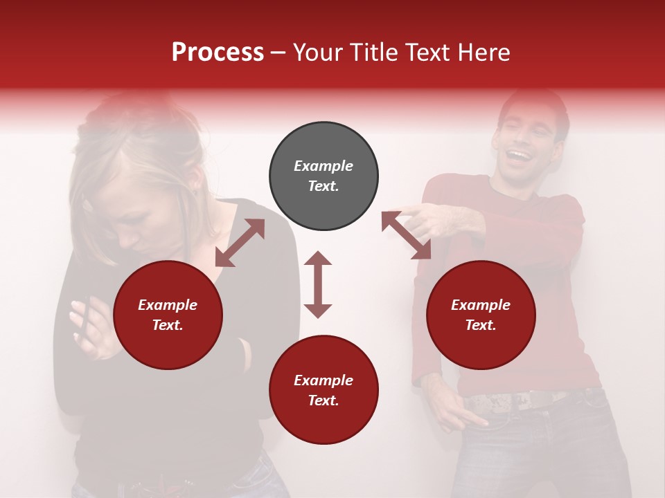 Bad Guy Laughing At The Outsider PowerPoint Template