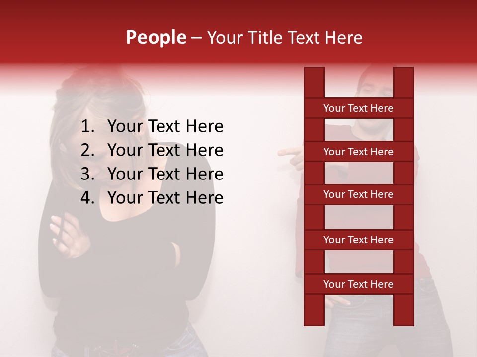 Bad Guy Laughing At The Outsider PowerPoint Template