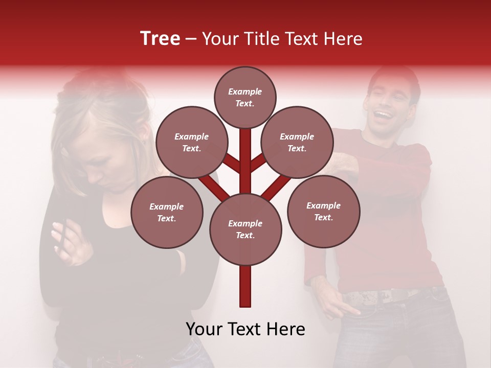 Bad Guy Laughing At The Outsider PowerPoint Template