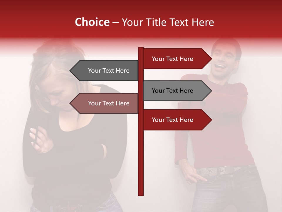 Bad Guy Laughing At The Outsider PowerPoint Template