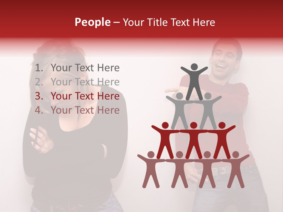 Bad Guy Laughing At The Outsider PowerPoint Template