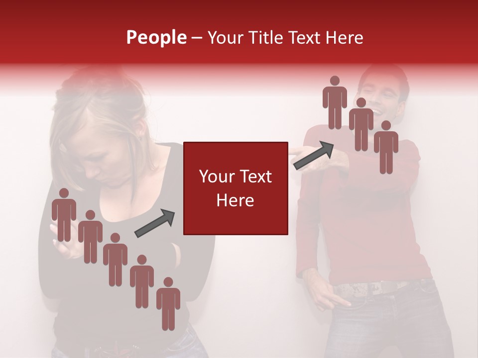 Bad Guy Laughing At The Outsider PowerPoint Template