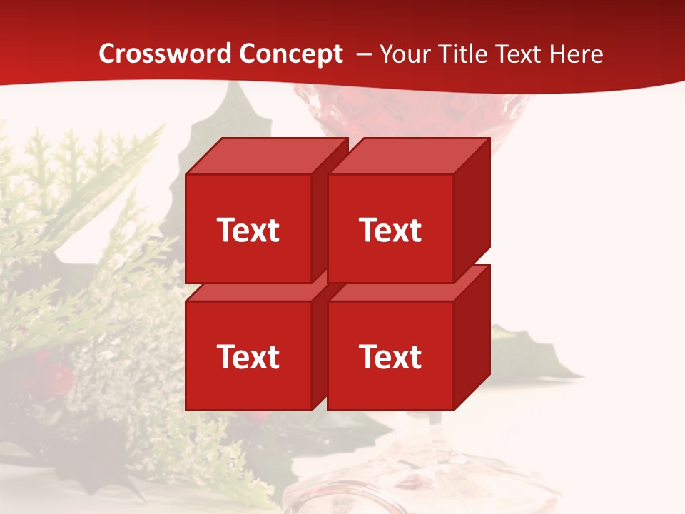 A Glass Of Wine With A Key On The Table PowerPoint Template