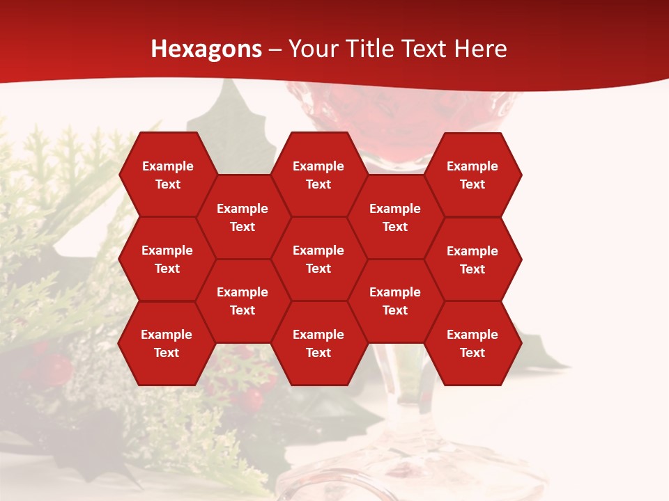 A Glass Of Wine With A Key On The Table PowerPoint Template