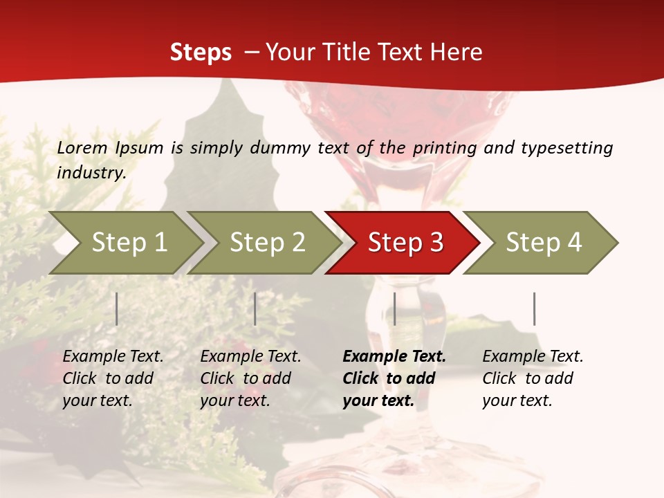 A Glass Of Wine With A Key On The Table PowerPoint Template