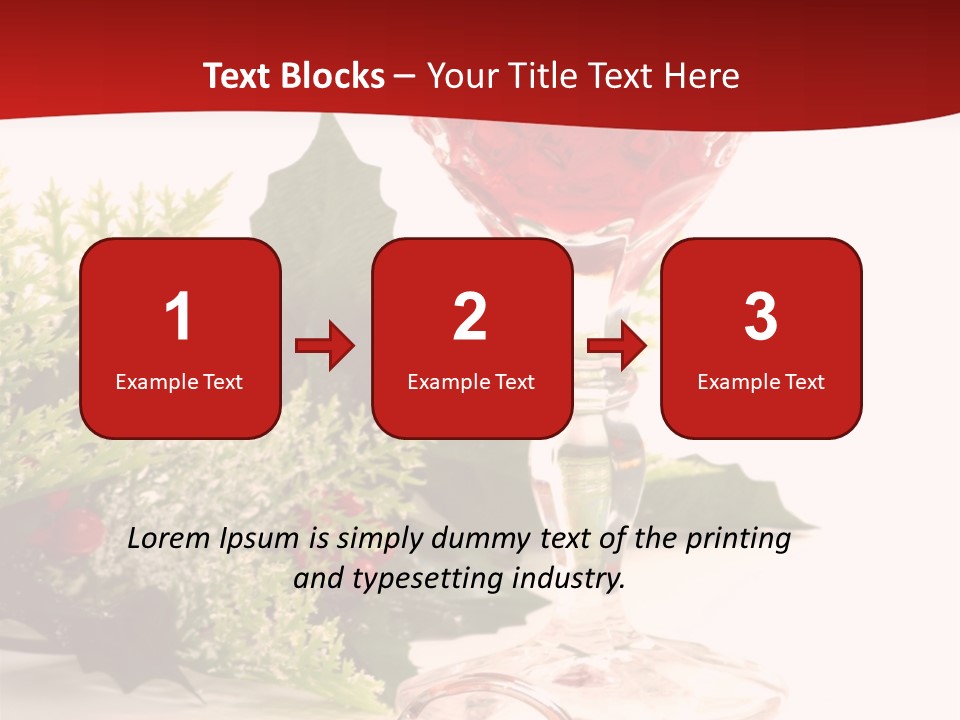 A Glass Of Wine With A Key On The Table PowerPoint Template