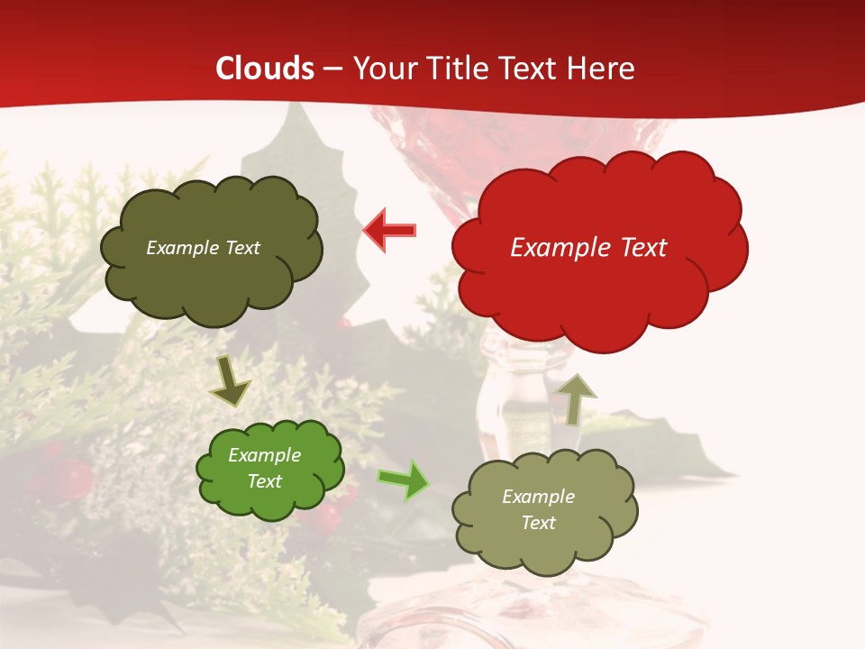 A Glass Of Wine With A Key On The Table PowerPoint Template