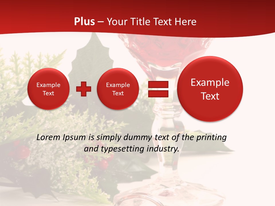 A Glass Of Wine With A Key On The Table PowerPoint Template