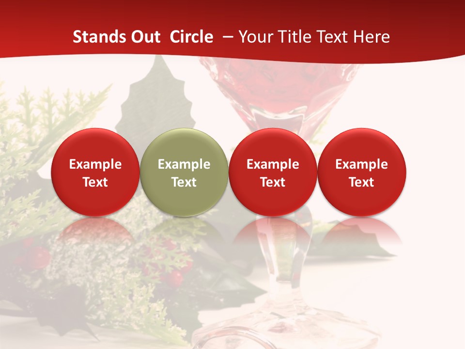 A Glass Of Wine With A Key On The Table PowerPoint Template