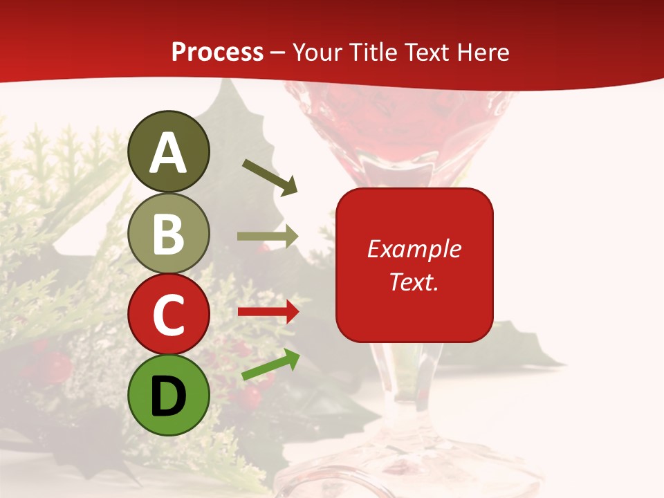 A Glass Of Wine With A Key On The Table PowerPoint Template