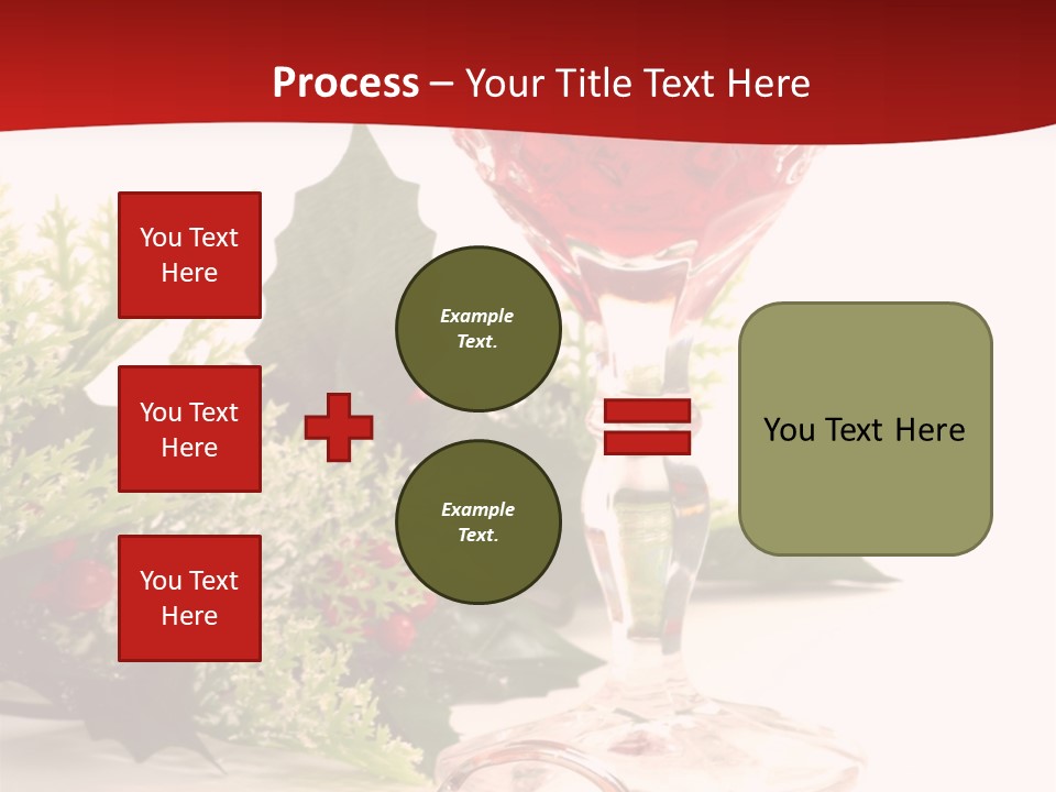 A Glass Of Wine With A Key On The Table PowerPoint Template