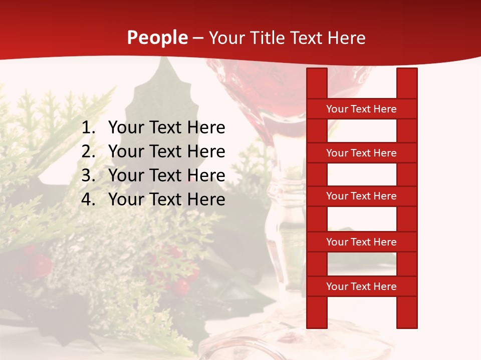 A Glass Of Wine With A Key On The Table PowerPoint Template