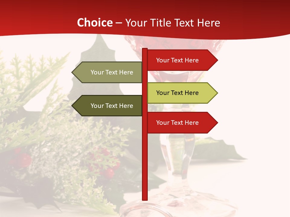 A Glass Of Wine With A Key On The Table PowerPoint Template