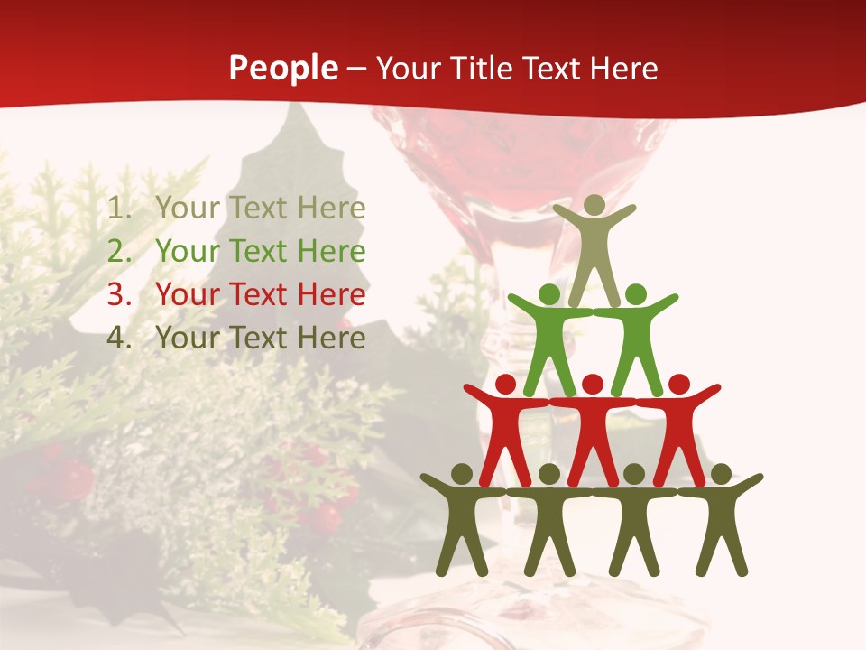 A Glass Of Wine With A Key On The Table PowerPoint Template