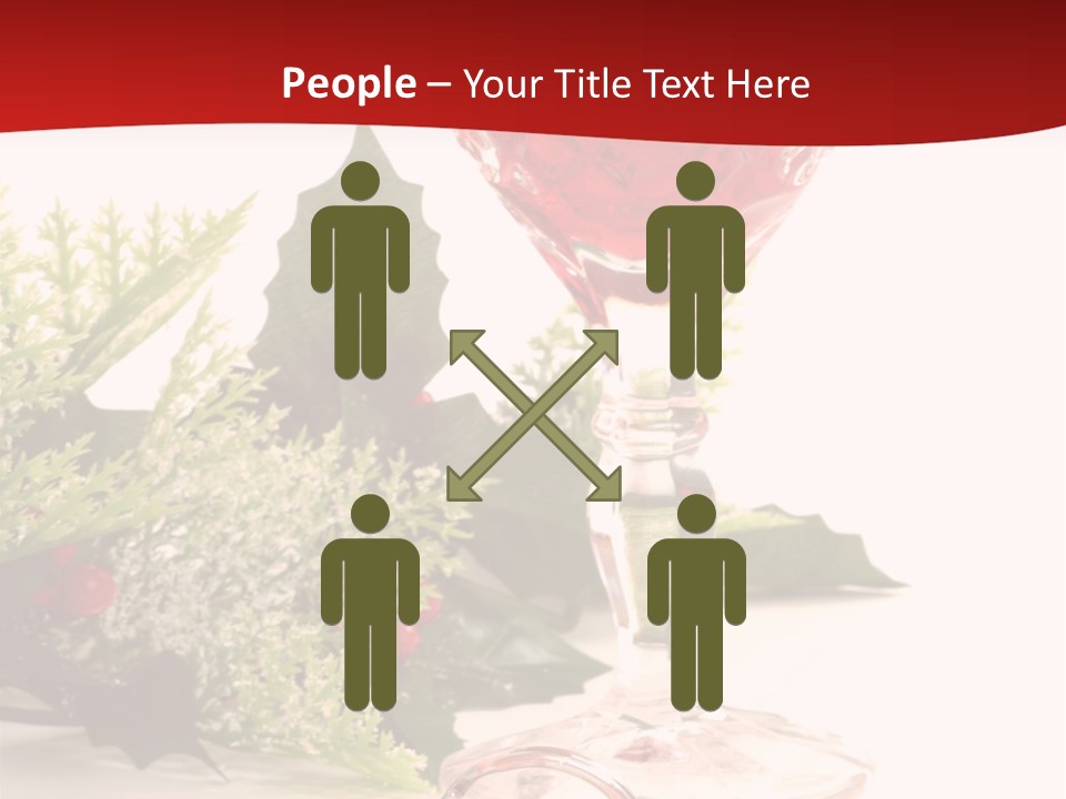 A Glass Of Wine With A Key On The Table PowerPoint Template