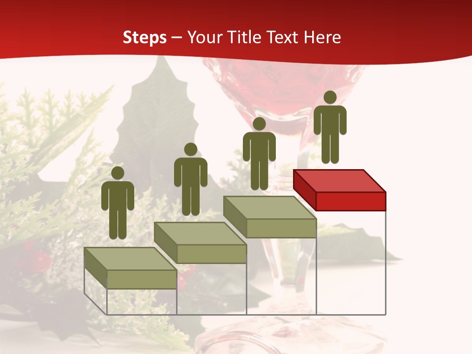 A Glass Of Wine With A Key On The Table PowerPoint Template