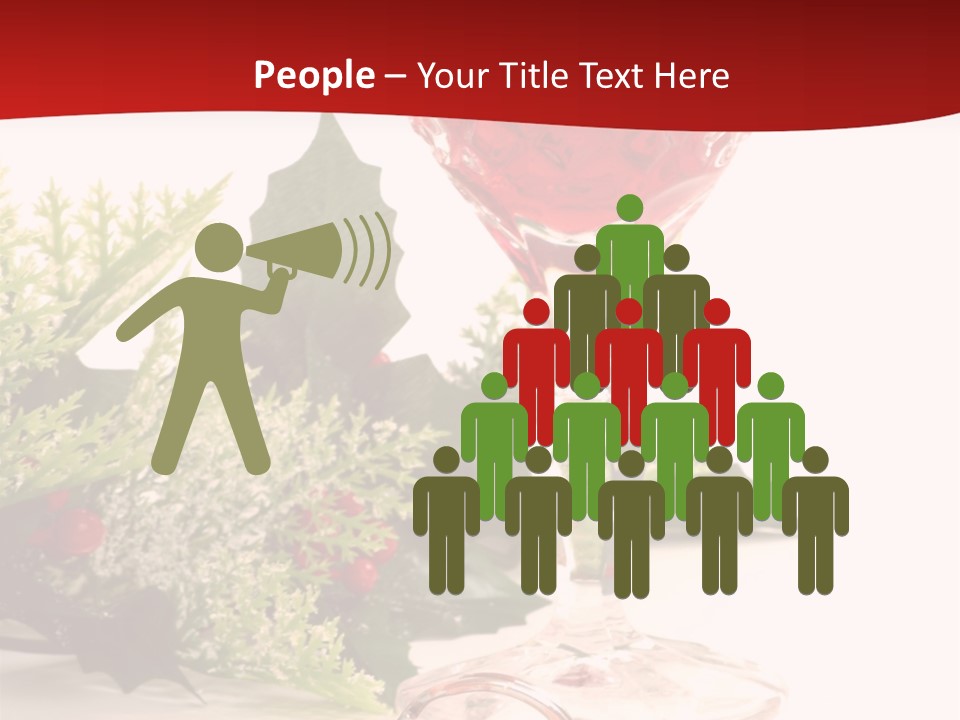 A Glass Of Wine With A Key On The Table PowerPoint Template