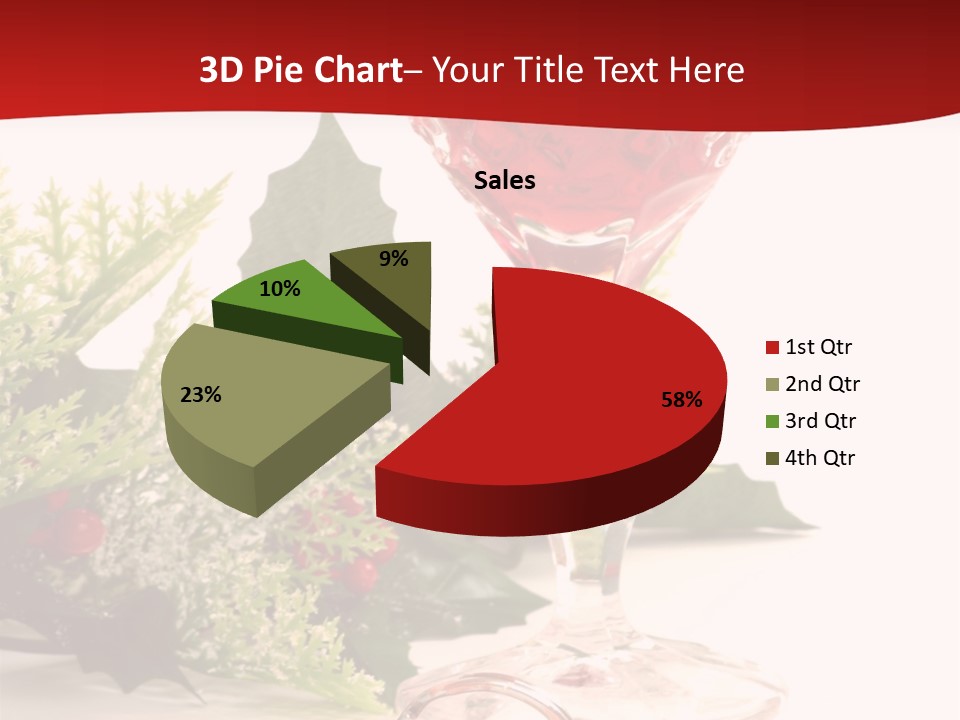 A Glass Of Wine With A Key On The Table PowerPoint Template