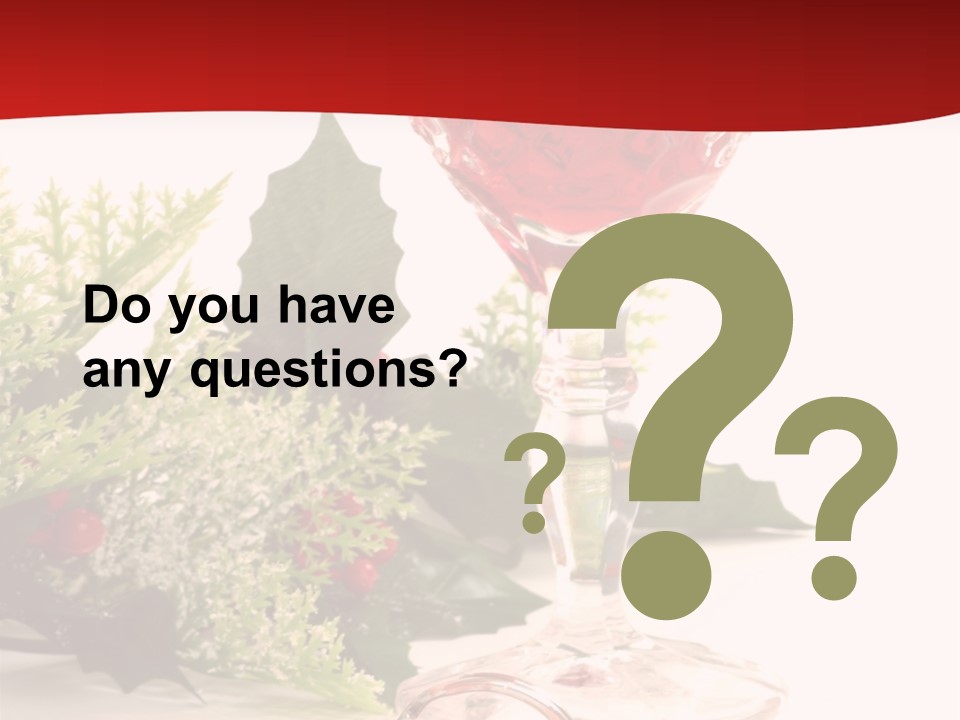 A Glass Of Wine With A Key On The Table PowerPoint Template