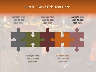 Two Roughnecks Breaking A Connection With Help From Tongs. Offshore Oil Rig. PowerPoint Template