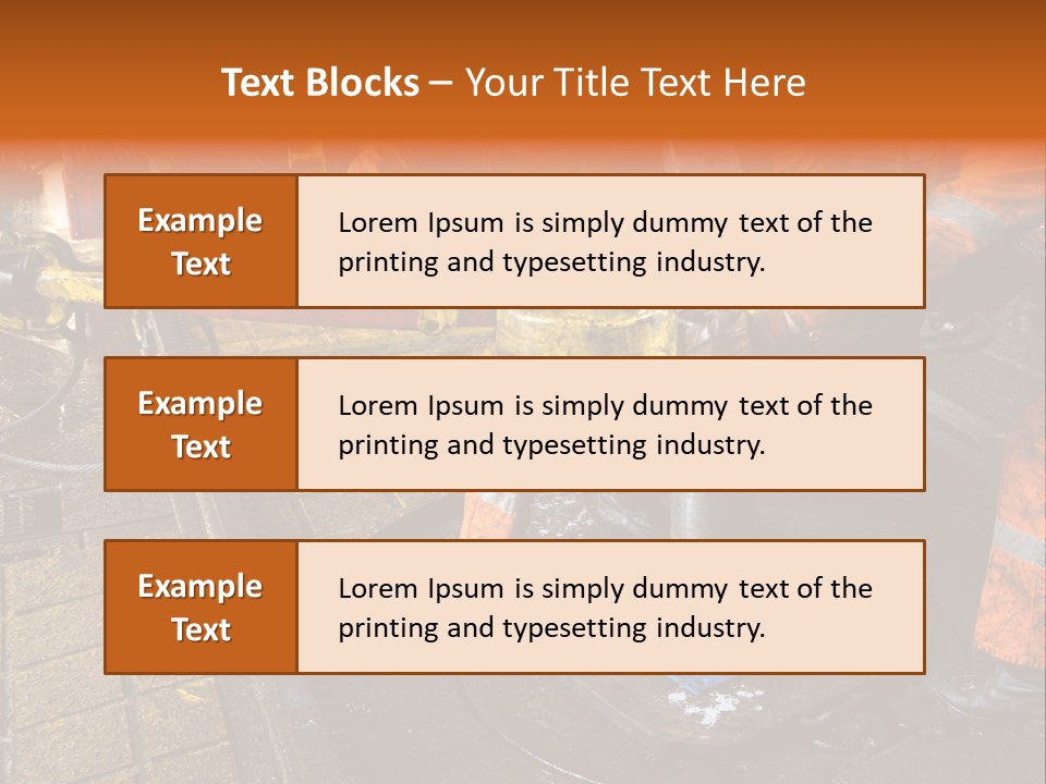 Two Roughnecks Breaking A Connection With Help From Tongs. Offshore Oil Rig. PowerPoint Template