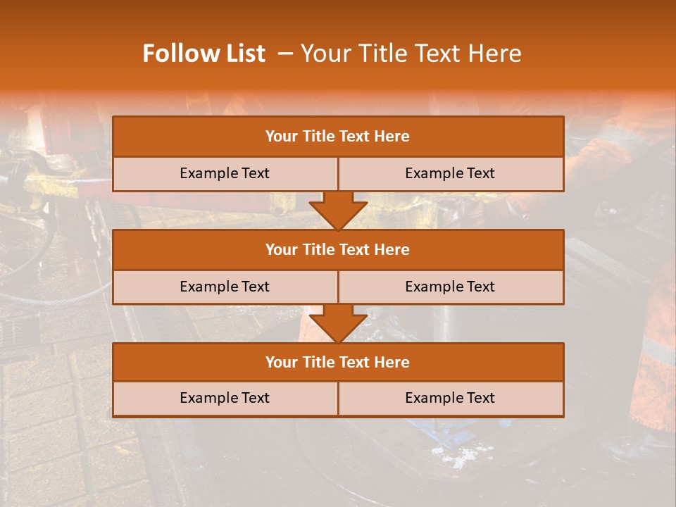 Two Roughnecks Breaking A Connection With Help From Tongs. Offshore Oil Rig. PowerPoint Template