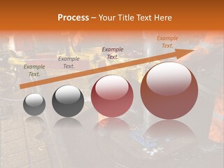 Two Roughnecks Breaking A Connection With Help From Tongs. Offshore Oil Rig. PowerPoint Template