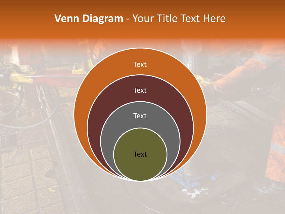 Two Roughnecks Breaking A Connection With Help From Tongs. Offshore Oil Rig. PowerPoint Template
