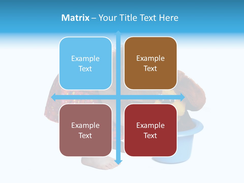 Baby With Pot And Toy PowerPoint Template