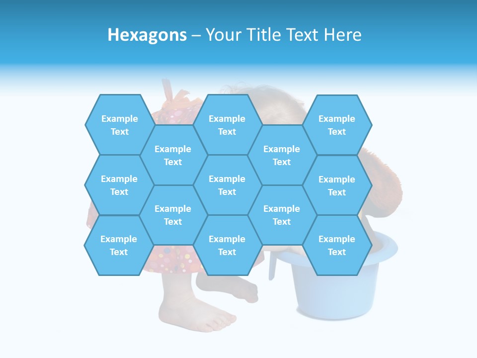 Baby With Pot And Toy PowerPoint Template